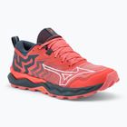 Buty do biegania damskie Mizuno Wave Daichi 8 hot coral/ white/ turbulence