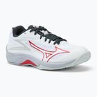 Buty do siatkówki dziecięce Mizuno Lightning Star Z7 white/salsa/black