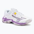 Buty do siatkówki damskie Mizuno Wave Lightning Z8 white/patrician purple/quince