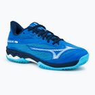 Buty do tenisa męskie Mizuno Wave Exceed Light 2 CC mugen blue/ white/ river blue