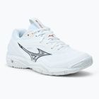 Buty do piłki ręcznej damskie Mizuno Wave Stealth 6 white/aleutian/cloud pink