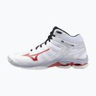 Buty do siatkówki Mizuno Wave Voltage 2 Mid white/salsa/black