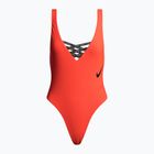 Strój pływacki jednoczęściowy damski Nike Sneakerkini U-Back bright crimson