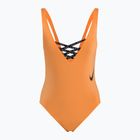 Strój pływacki jednoczęściowy damski Nike Sneakerkini U-Back peach cream