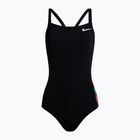 Strój pływacki jednoczęściowy damski Nike Multiple Print Racerback Splice One black