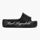 Klapki damskie KARL LAGERFELD Kobo II Hotel Logo black eco eva