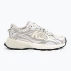Buty damskie KARL LAGERFELD Orion Sidetrim white leather/textile w/silver