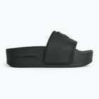 Klapki damskie KARL LAGERFELD Kondo Maxi Nft Relief black rubber