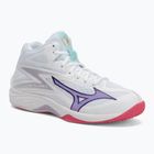 Buty do siatkówki damskie Mizuno Thunder Blade Z Mid white/violet indigo/camelliaros