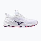 Buty do piłki ręcznej Mizuno Wav Stealth Neo 2 white/violet indigo/camellia rose