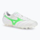 Buty piłkarskie męskie Mizuno Morelia II Japan Md white/neon green/galaxy silver