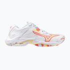 Buty do siatkówki damskie Mizuno Wave Lightning Z8 white/calypso coral/pale banan