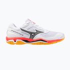 Buty do piłki ręcznej Mizuno Wave Phantom 3 white/fiery coral 2/citrus