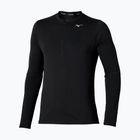 Longsleeve do biegania męski Mizuno Core Impulse Half Zip Tee black