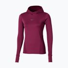 Bluza do biegania damska Mizuno Active Warm Hooded dark purple