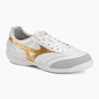 Buty piłkarskie Mizuno Morelia Sala Pro IN white/football gold/galaxy sil