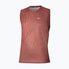 Koszulka do biegania męska Mizuno Core Graphic Sleeveless copper brown
