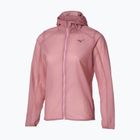 Kurtka do biegania damska Mizuno Tech Light Hooded Jacket rose elegance