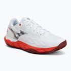 Buty do tenisa męskie Mizuno Wave Enforce Court CC fiery red/white/sun-dried tomato