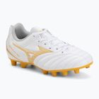 Buty piłkarskie dziecięce Mizuno Monarcida Neo III Select FG white/mp gold