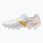 Buty piłkarskie dziecięce Mizuno Monarcida Neo III Select FG white/mp gold