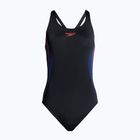 Strój pływacki jednoczęściowy damski Speedo Placement Muscleback black/fed red/chroma blue