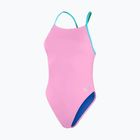 Strój pływacki jednoczęściowy damski Speedo Solid Tie Back pink/blue