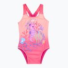 Strój pływacki jednoczęściowy dziecięcy Speedo Digital Printed bloominous pink/cupid coral