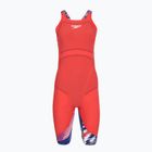 Strój pływacki Speedo Fastskin LZR Ignite Kneeskin flame red/bolt/white