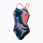 Strój pływacki jednoczęściowy damski Speedo Allover Fixed Crossback true navy/siren red/punch blue