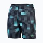 Szorty kąpielowe męskie Speedo Xpress Lite Allover 18" usa charcoal/black/marine blue
