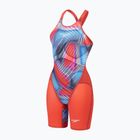 Strój pływacki jednoczęściowy damski Speedo Fastskin LZR Pure Valor 2.0 Openback Kneeskin flame red/picton blue
