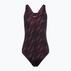 Strój pływacki jednoczęściowy Speedo HyperBoom Allover Medalist black/plum dandy/siren red