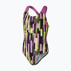 Strój pływacki jednoczęściowy dziecięcy Speedo Digital Allover Splashback black/kiki pink/lemon drizzle