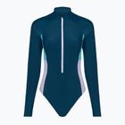 Strój pływacki jednoczęściowy damski Speedo Zip Colorblock dark teal