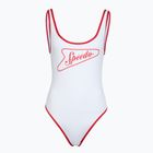 Strój pływacki jednoczęściowy damski Speedo Solid Bound Scoop high risk red/bright white