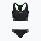 Strój kąpielowy dwuczęściowy damski Speedo Placement Raceback 2pc anthracite/clover