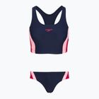 Strój pływacki jednoczęściowy damski Speedo Colourblock Splice 2.0 peacoat/pink