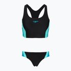Strój pływacki jednoczęściowy damski Speedo Colourblock Splice 2.0 anthracite/mayanblue