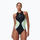 Strój pływacki jednoczęściowy damski Speedo Ocean Flex Zip black/pale clover