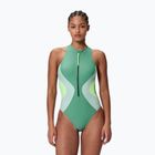 Strój pływacki jednoczęściowy damski Speedo Ocean Flex Zip fortune green/pale clover