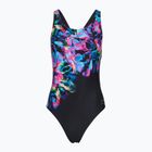 Strój pływacki jednoczęściowy damski Speedo FL Placement Printed Powerback glitchy garden/black