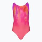 Strój pływacki jednoczęściowy dziecięcy Speedo Print Pulseback pink/neon violet