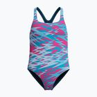 Strój pływacki jednoczęściowy dziecięcy Speedo Hyperboom Print Medalist margarita pink