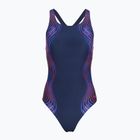 Strój pływacki jednoczęściowy damski Speedo Print Medalist peacoat