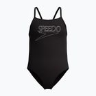 Strój pływacki jednoczęściowy dziecięcy Speedo Endurance+ Logo Thinstrap anthracite