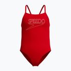 Strój pływacki jednoczęściowy dziecięcy Speedo Endurance+ Logo Thinstrap high risk red