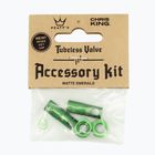 Nakrętka na wentyl Peaty's X Chris King MK2 Tubeless Valves Accessory Kit emerald