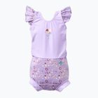 Strój kąpielowy jednoczęściowy dziecięcy z pieluszką Splash About Happy Nappy lilac spring