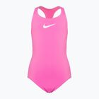 Strój pływacki jednoczęściowy dziecięcy Nike Essential Racerback pink spell